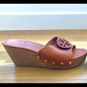 Tory Burch Cognac Wedges